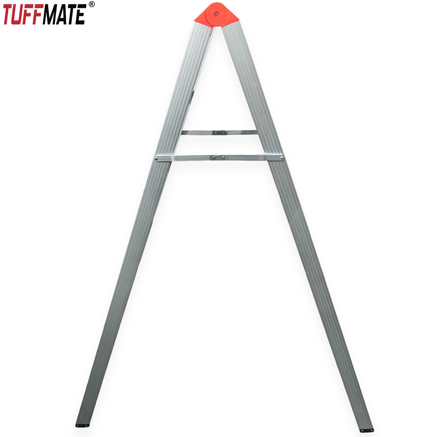 Folding Step Ladder Folds In Half 1.8m 5 Treads Aluminium TUFFMATE
