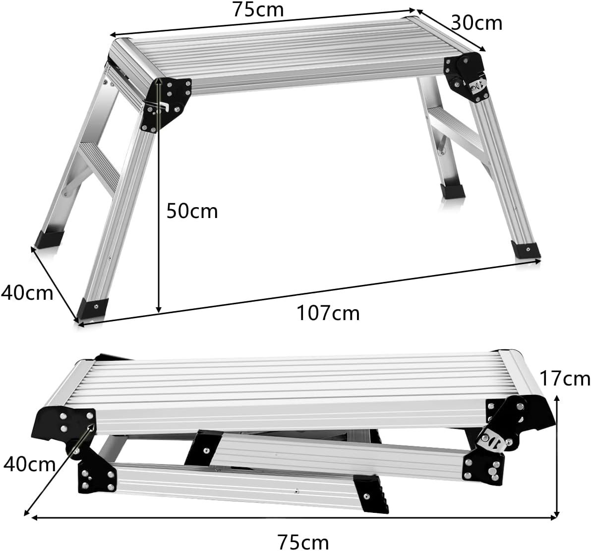 Step Up Ladder Aluminium Platform