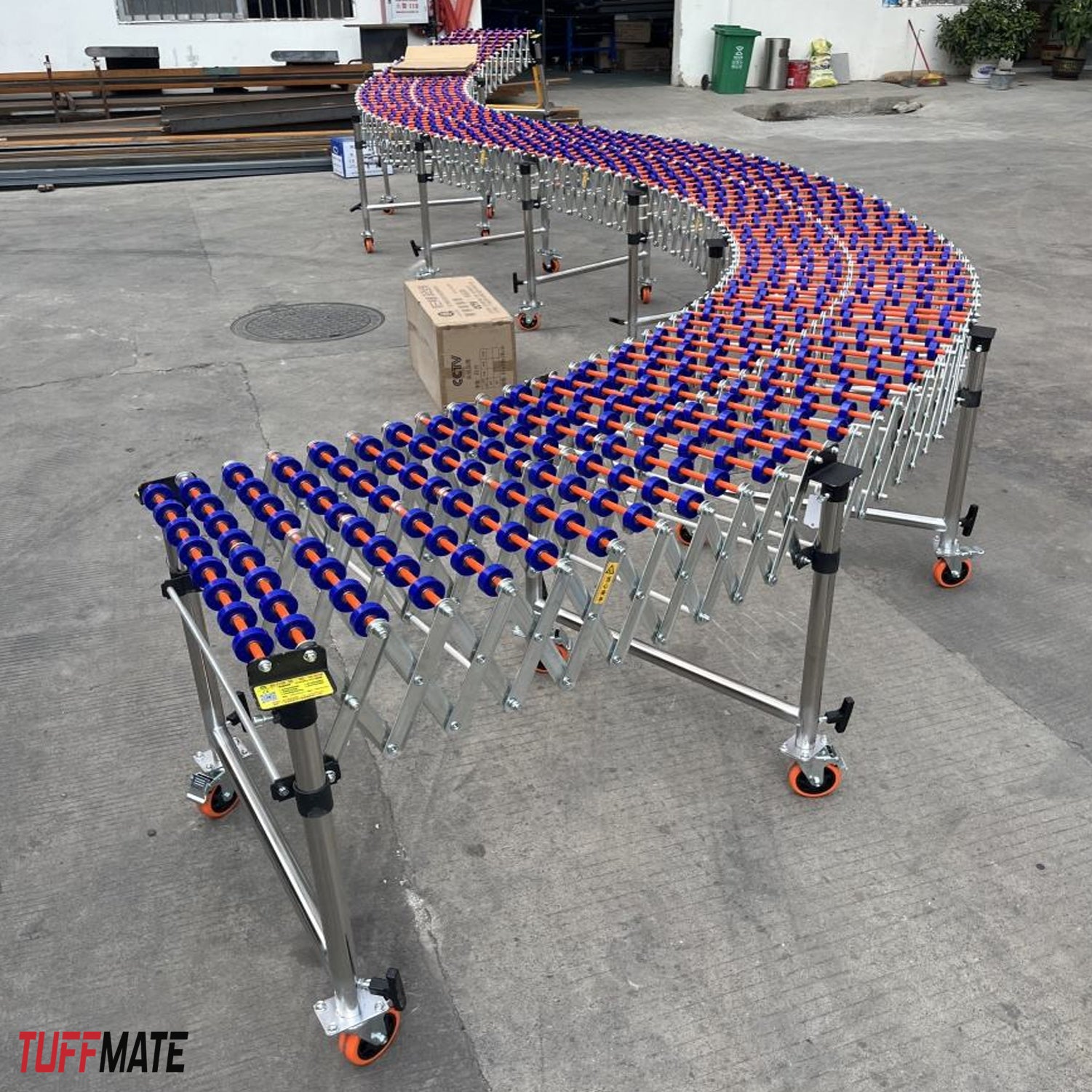 Conveyor Gravity Expandable 7,5m Length - 75-115cm Height - 600m Width