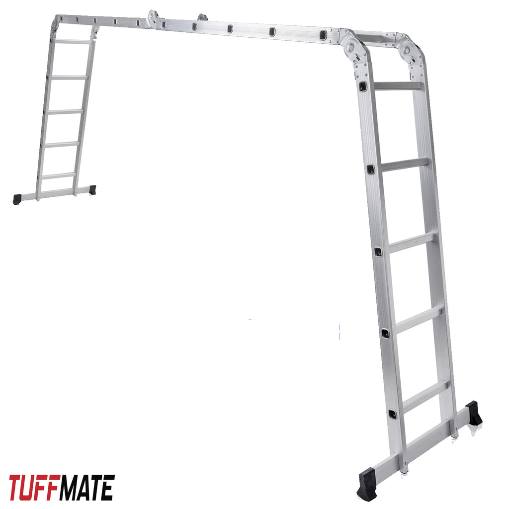 Multi Purpose Aluminium Folding Combination Ladder 5.8m 14 in 1 TUFFMATE