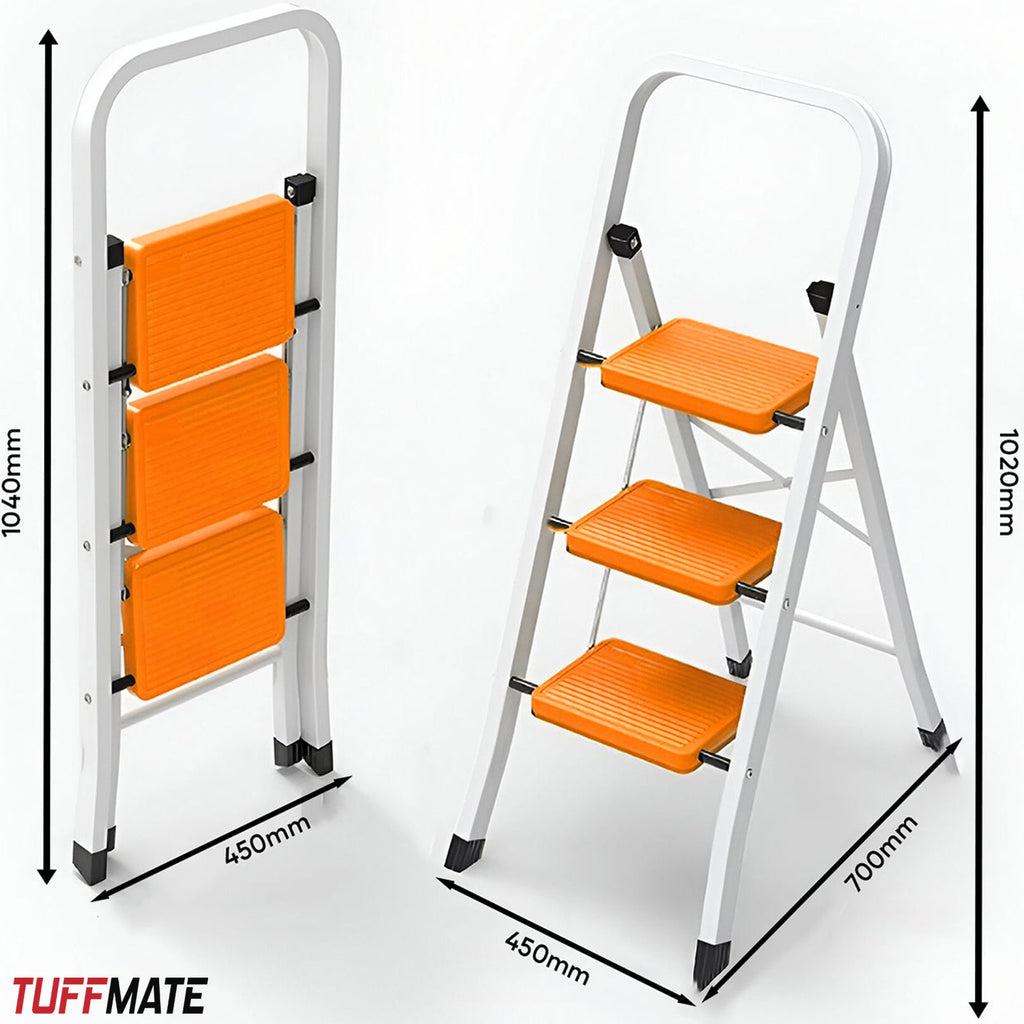 3 Step Step Ladder Lightweight and Sturdy