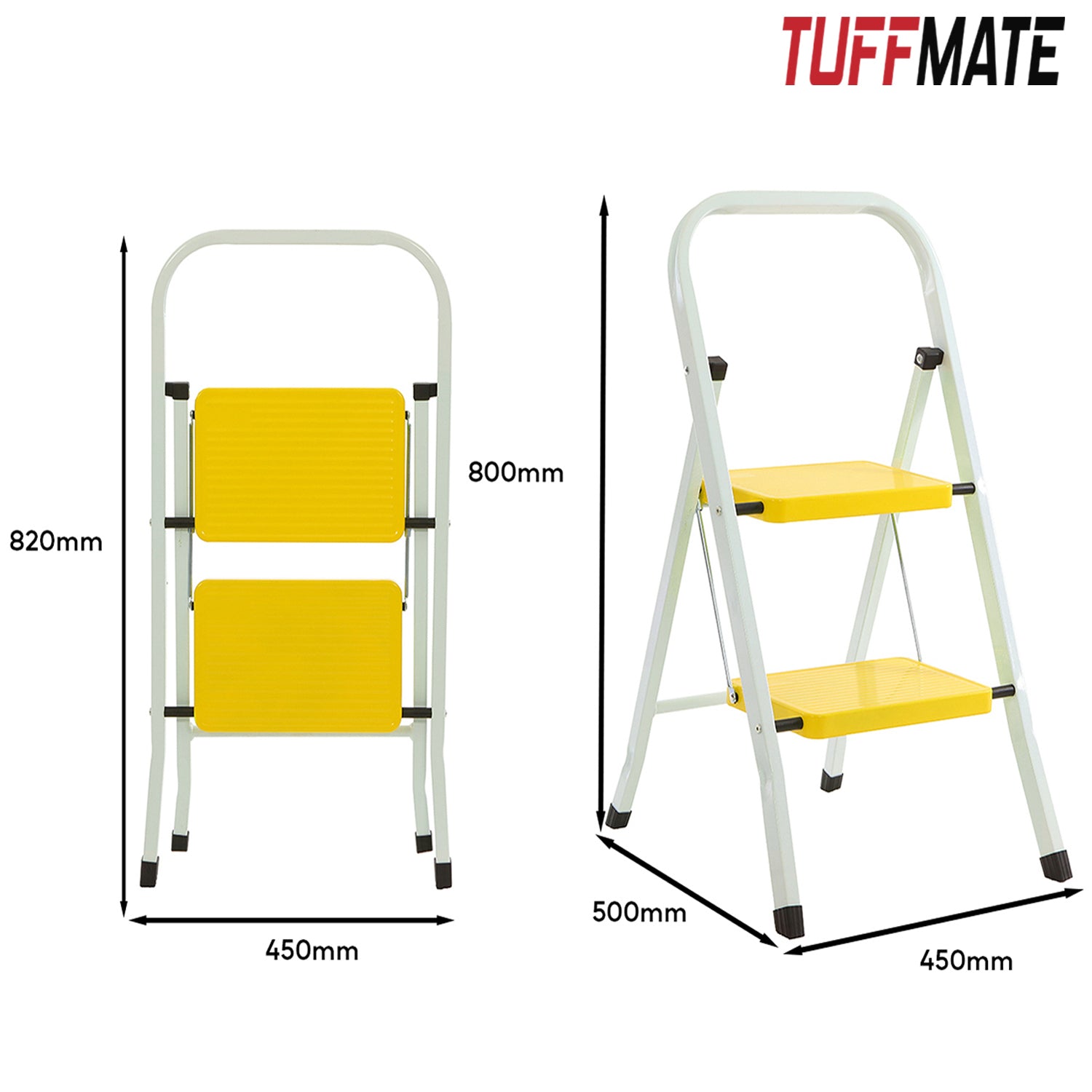 2 Step Ladder – Lightweight, Safe, and Convenient
