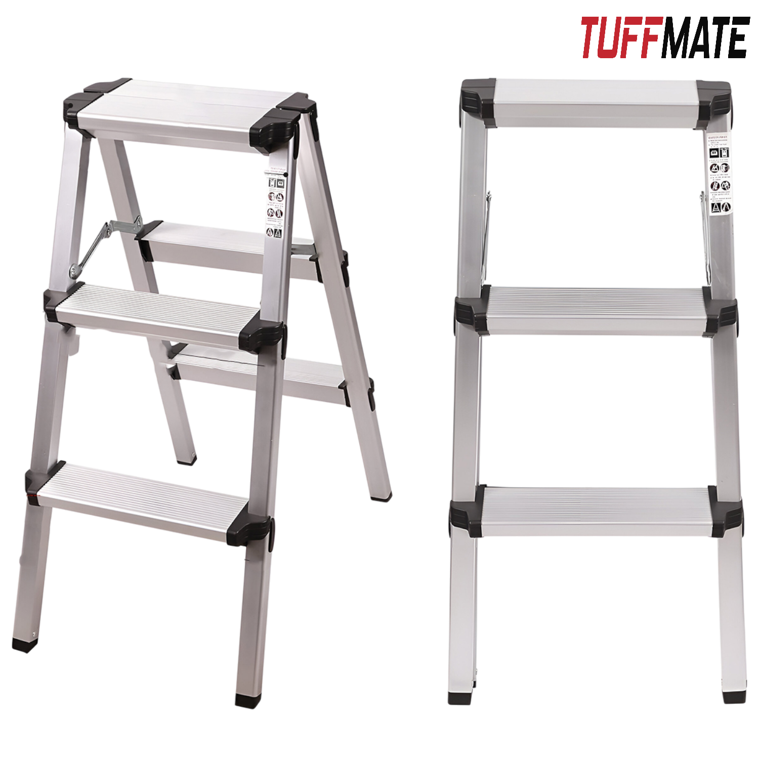 TUFFMATE Heavy Duty Double Sided Aluminium Step Ladder