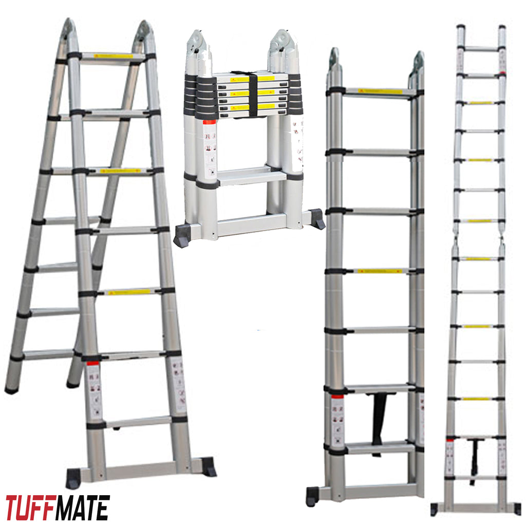 Telescopic Ladder 4.4m Double Sided Combination Multi-Purpose