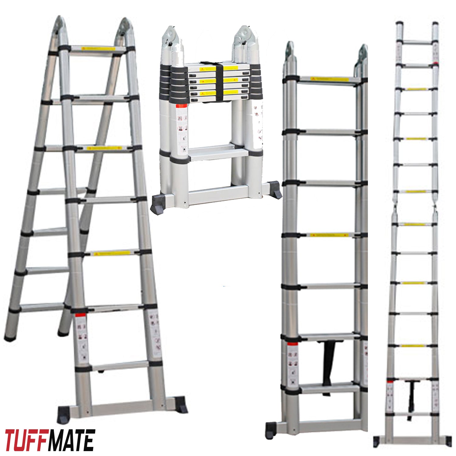 Telescopic Ladder 4.4m Double Sided Combination Multi-Purpose