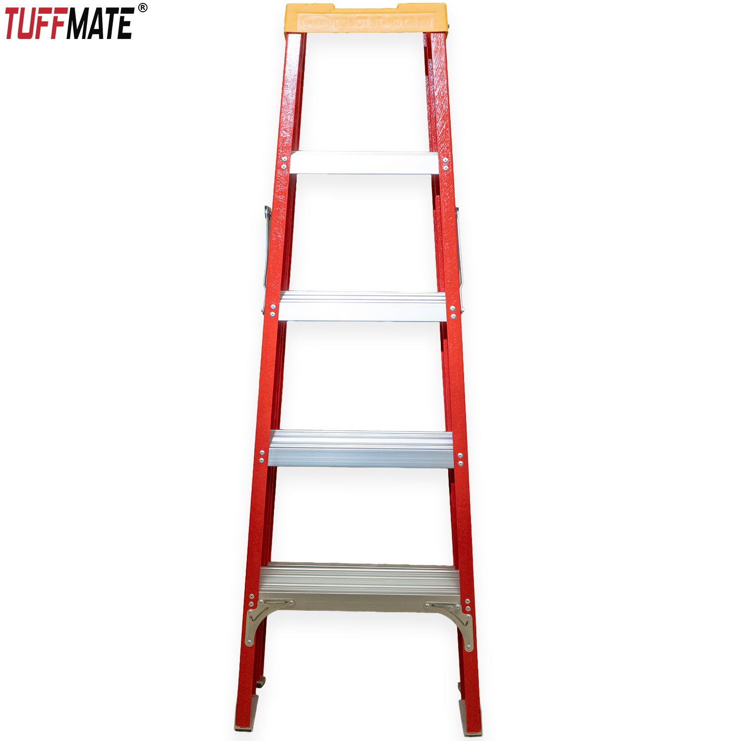 Fibreglass Step Ladder 5 Tread 1.5m Electrician with Tool Holder