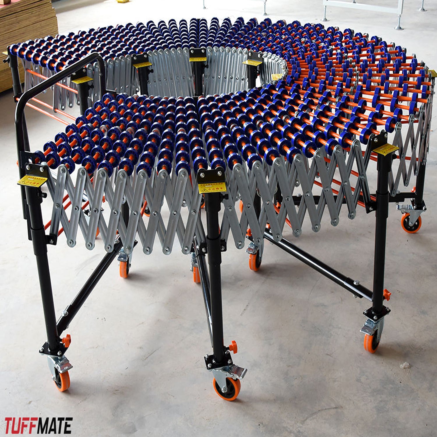 Conveyor Gravity Expandable 7,5m Length - 57-85cm Height - 600m Width