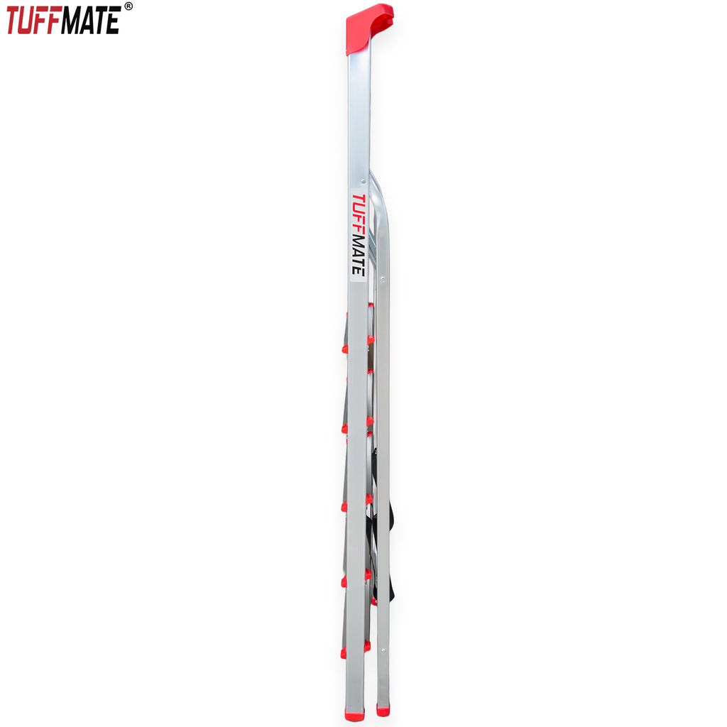 Step Ladder 6 Step Aluminum Folding with Tool Tray TUFFMATE 