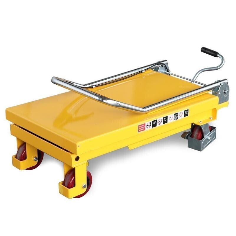 Lift Table 800kg Hydraulic Workshop Mobile Scissor Table With Safety Guard
