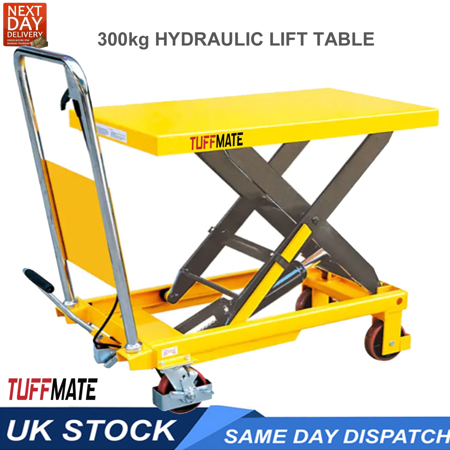 Lift Table 300kg Max Weight Capacity Hydraulic Scissor Lift Workshop Table