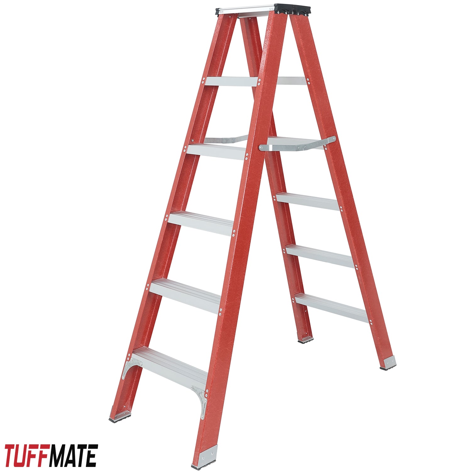 Fibreglass Step Ladder 6 Tread 1.8m Electricians
