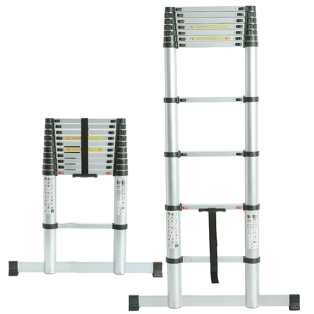 TUFFMATE Aluminium Telescopic Ladder with Soft Close Safety System
