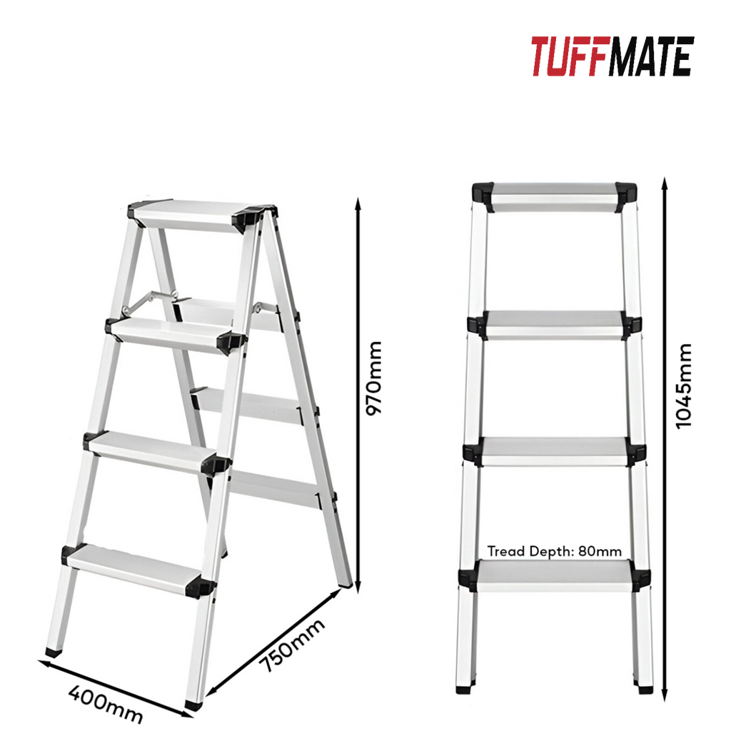 Double Sided Aluminium Ladder – Lightweight, Folding, and Versatile
