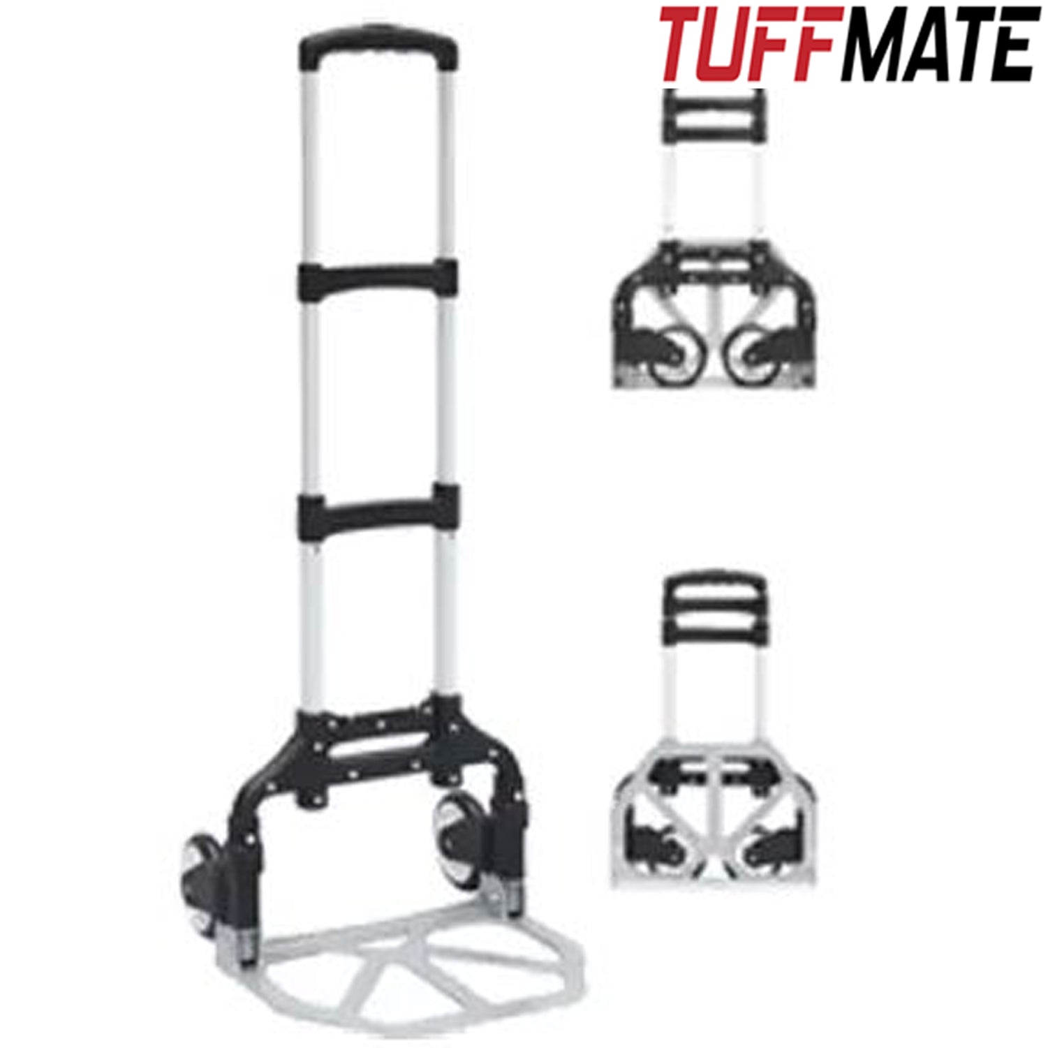 Sack Truck Hand Cart Aluminium Telescopic Portable 80kg Max Load FOLDS FLAT