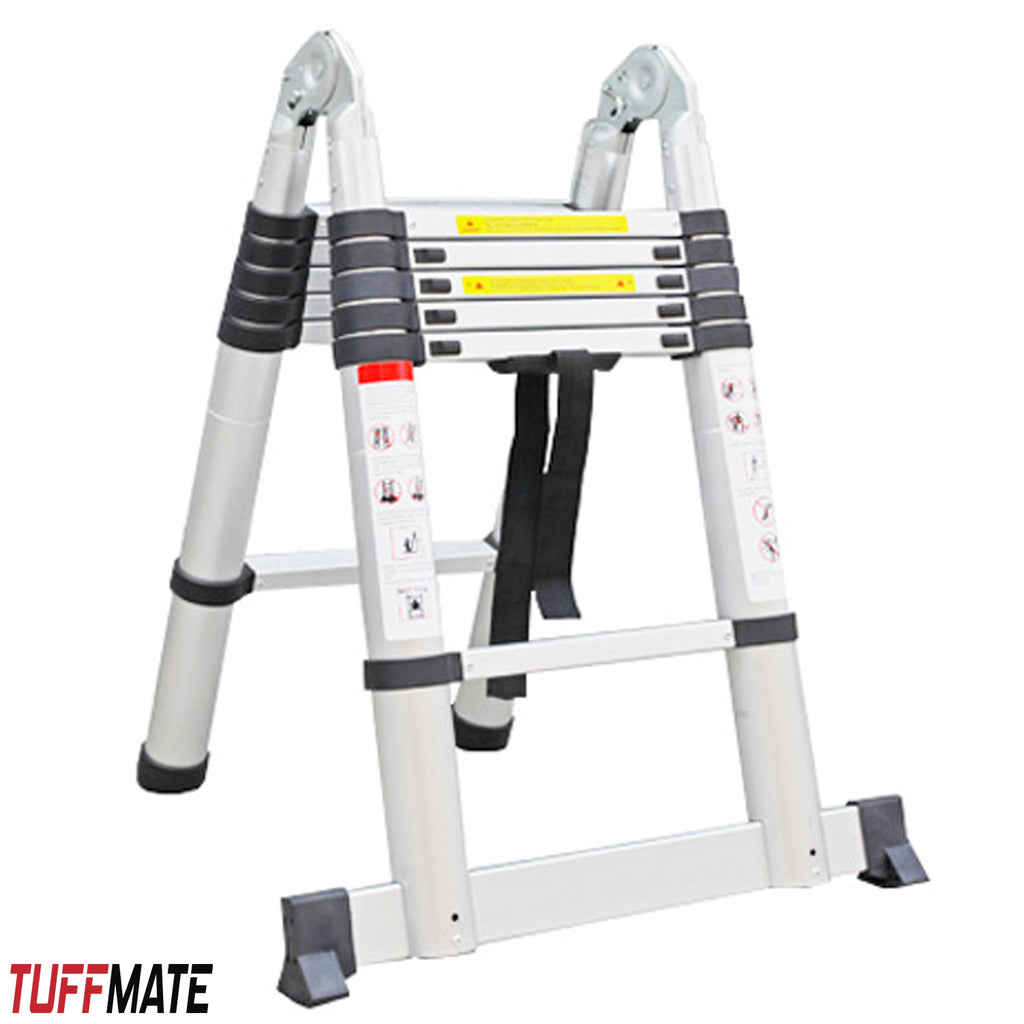 Telescopic Step Ladder Aluminium Double Sided Combination 156cm / 3,2m