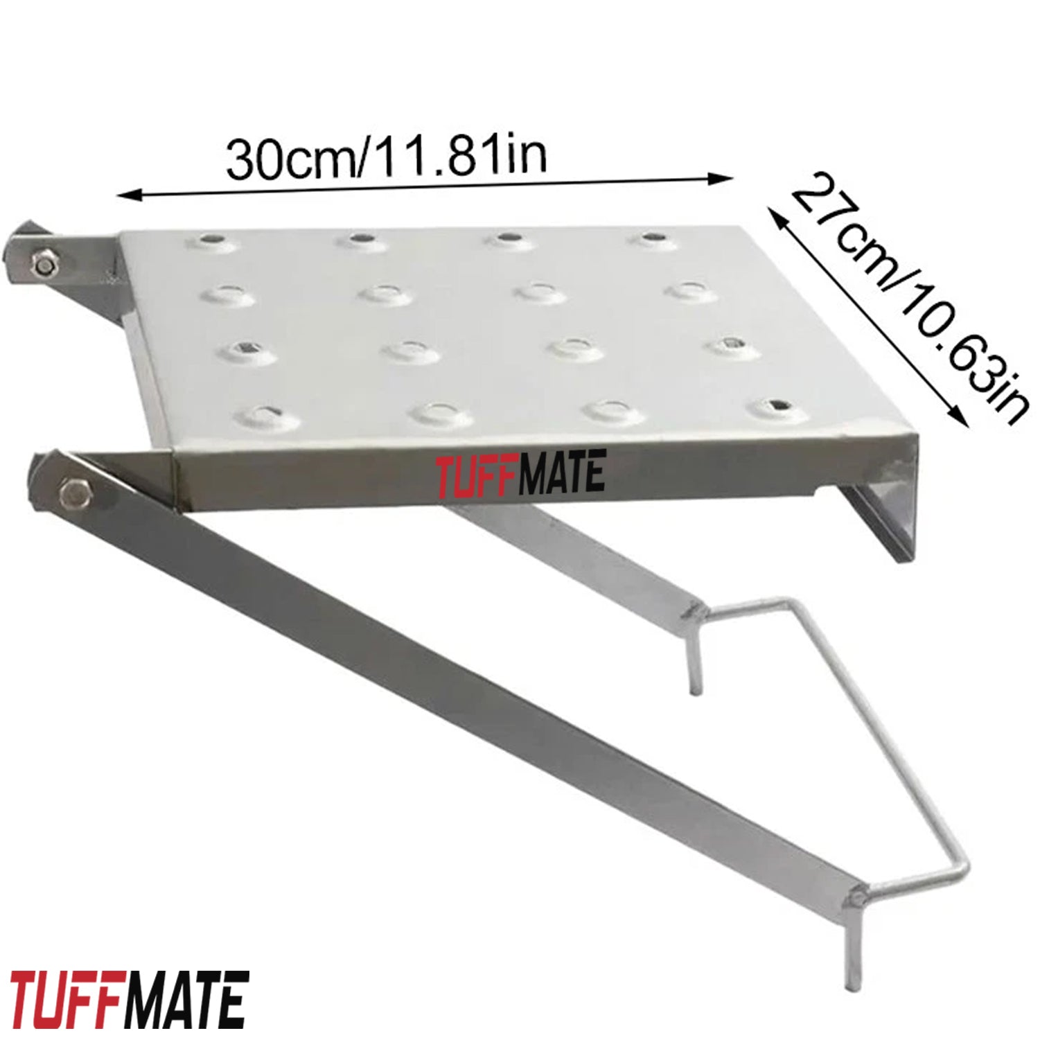 Ladder Work Shelf Step Platform Heavy Duty Load Bearing 150kg TUFFMATE