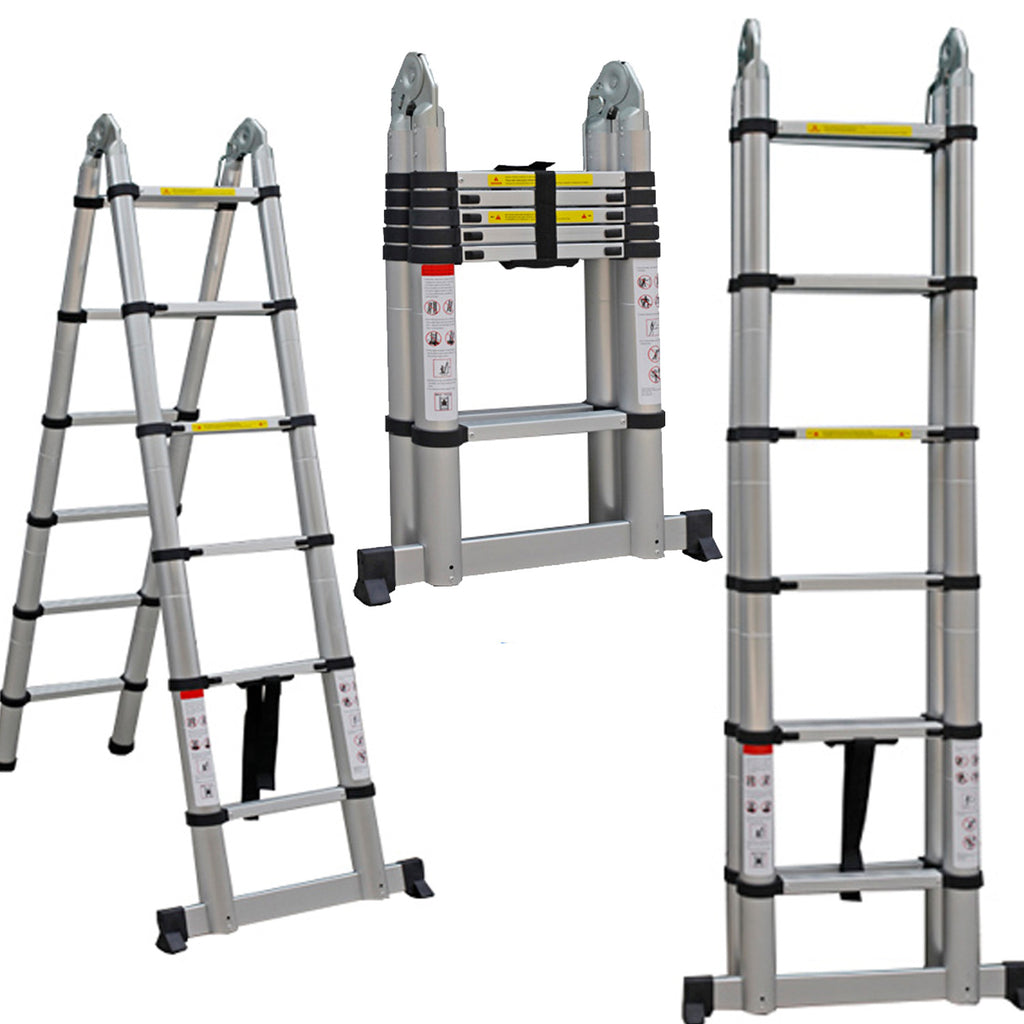 TUFFMATE Heavy Duty Telescopic Double Sided Combination Ladder