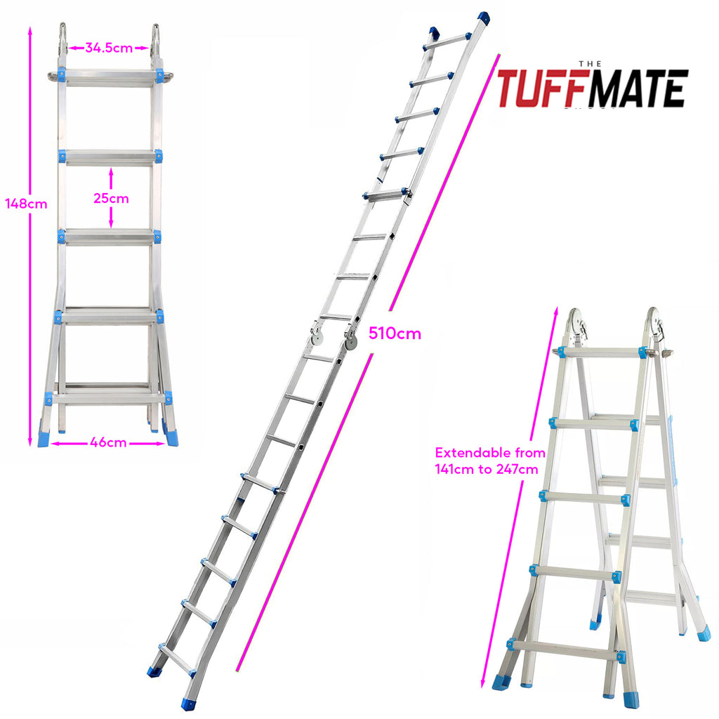 Aluminium Telescopic Ladder | Multi Purpose Folding Ladder