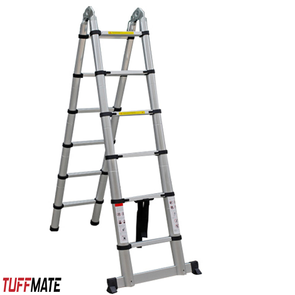 Telescopic Ladder 3.8m Double Sided Combination Multi-Purpose