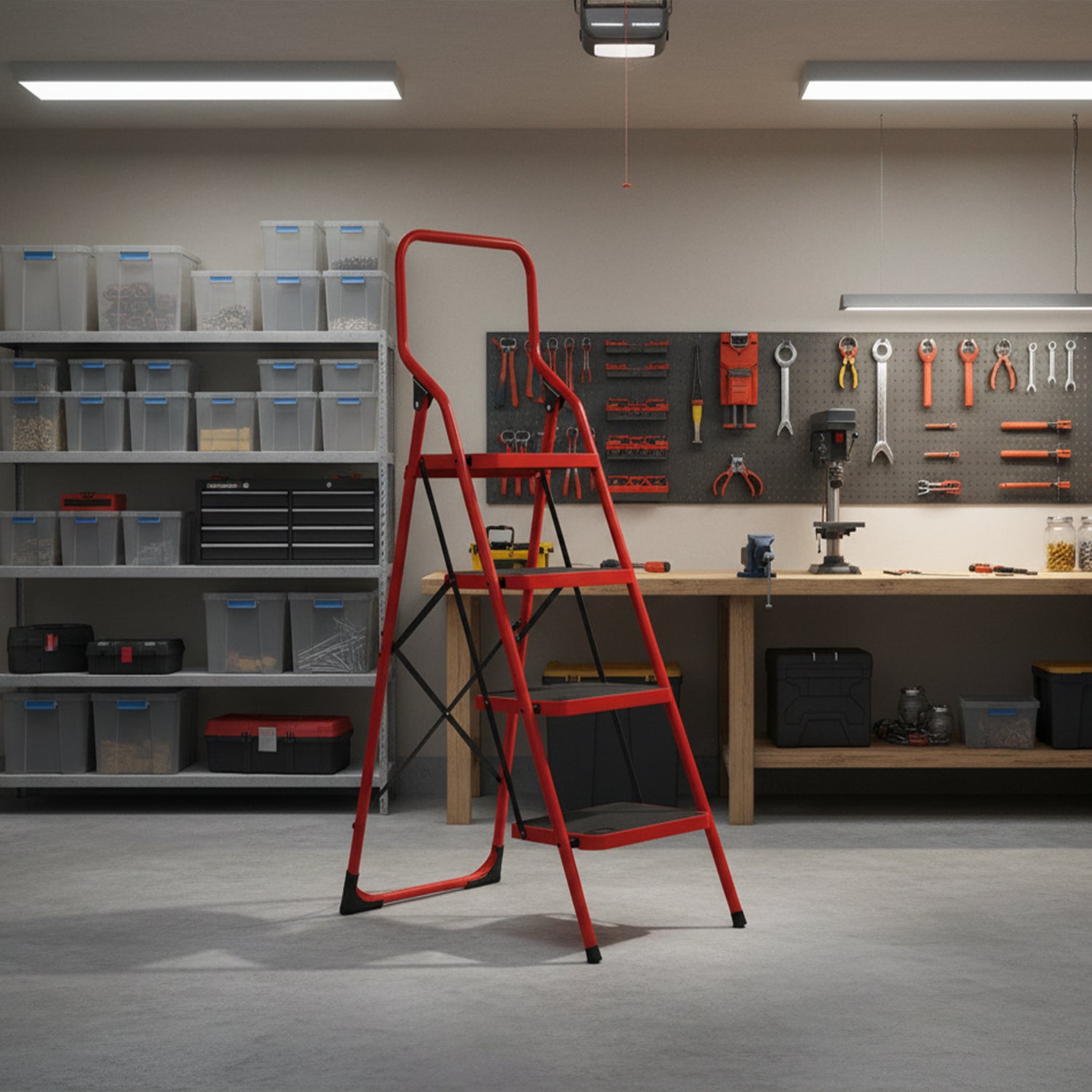 4 Step Ladder With Handle 