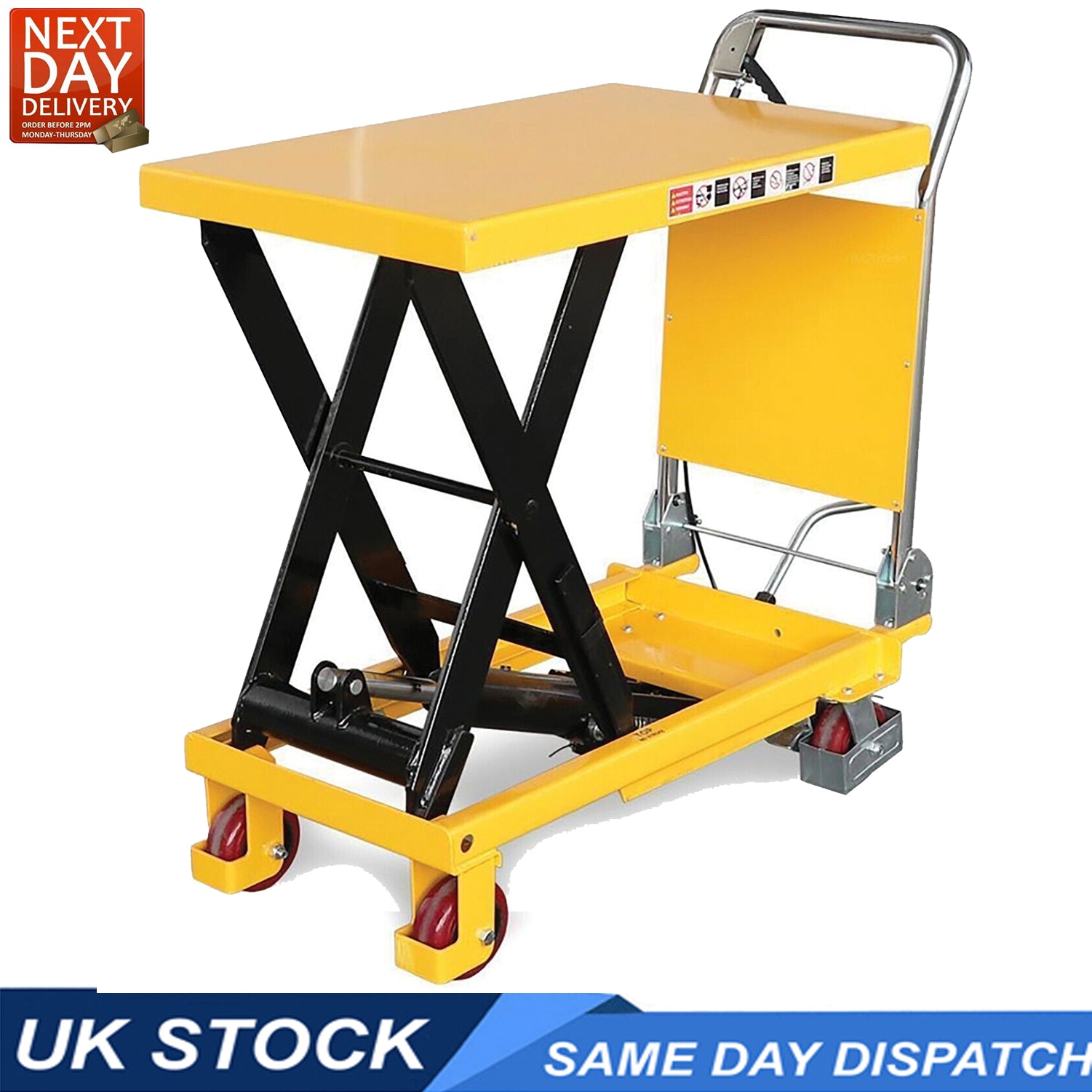 Lift Table 150kg Max Weight Capacity Hydraulic Scissor Lift Work Shop Table
