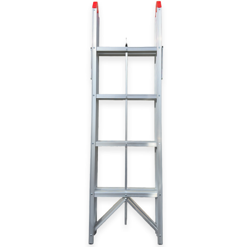 Folding Step Ladder Folds In Half 1.4m 4 Treads Aluminium TUFFMATE