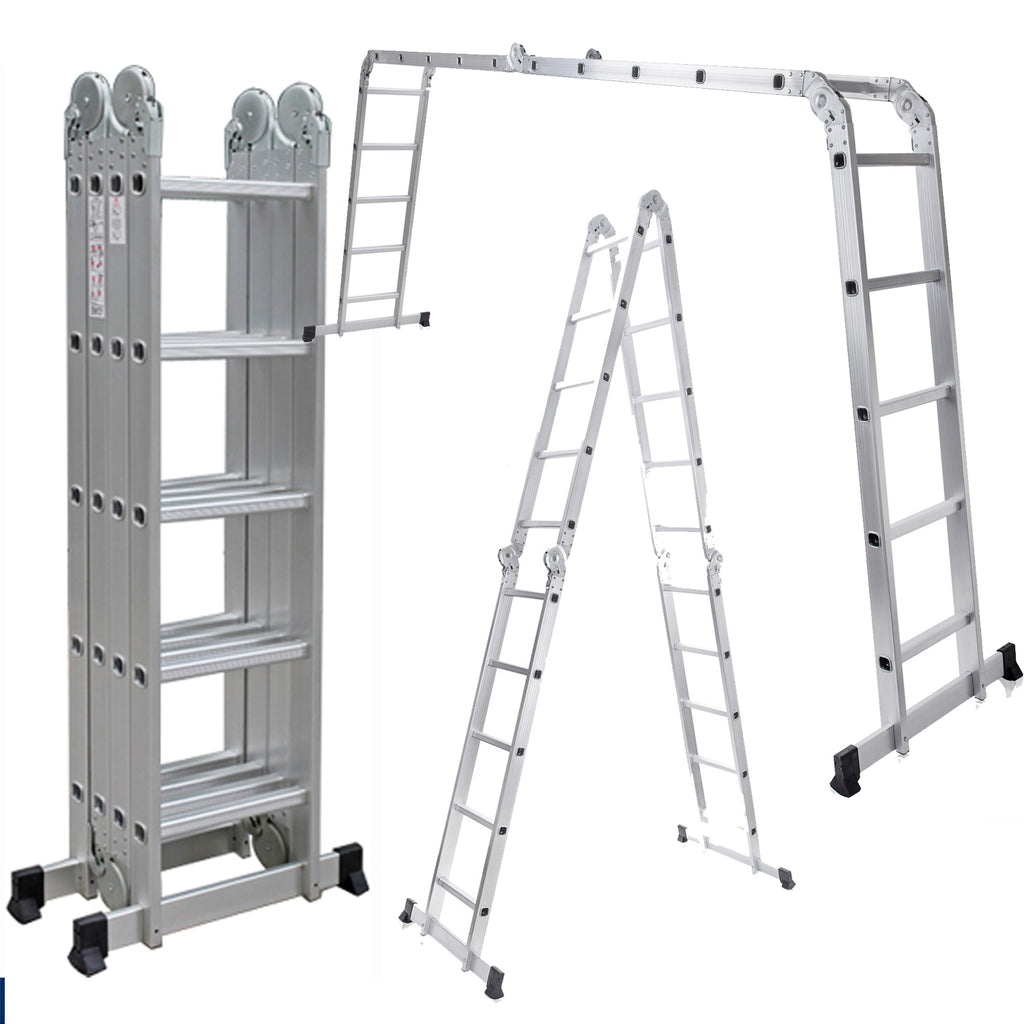 Multi Purpose Aluminium Folding Combination Ladder 5.8m 14 in 1 TUFFMATE