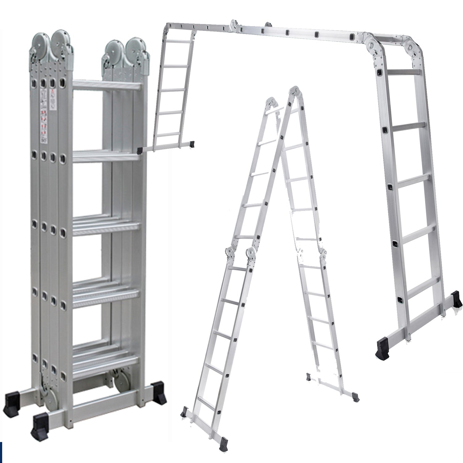 Multi Purpose Aluminium Folding Combination Ladder 5.8m 14 in 1 TUFFMATE