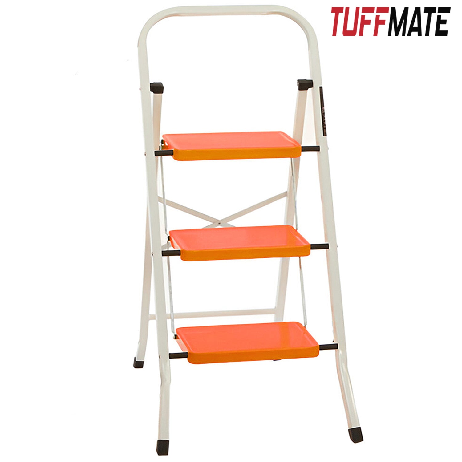 TUFFMATE Heavy Duty Folding Step Ladder (2 Step & 3 Step)