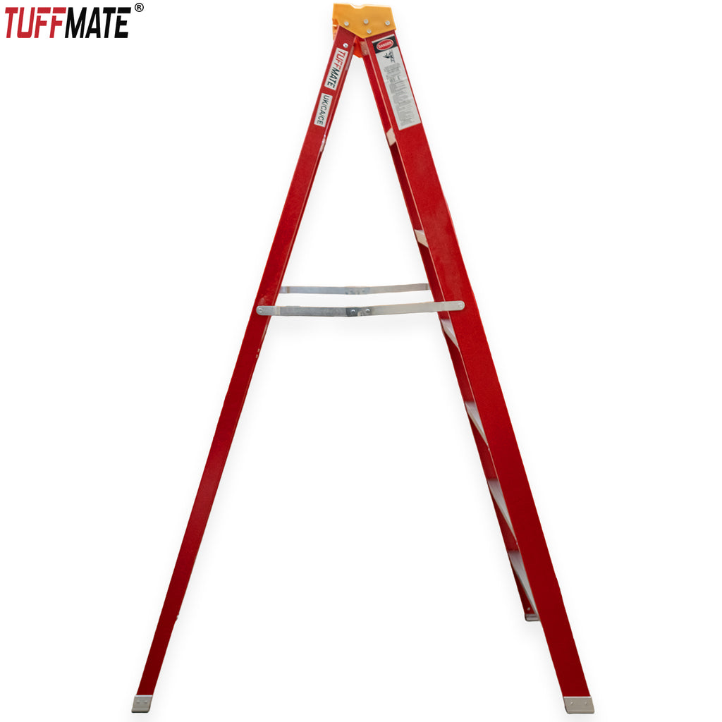 Electricians Fibreglass Step Ladder 7 Tread 2.1m Tool Tray