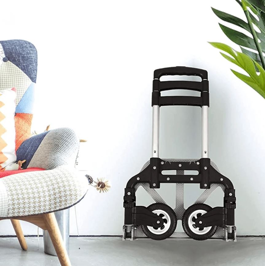 Sack Truck Hand Cart Aluminium Telescopic Portable 80kg Max Load FOLDS FLAT