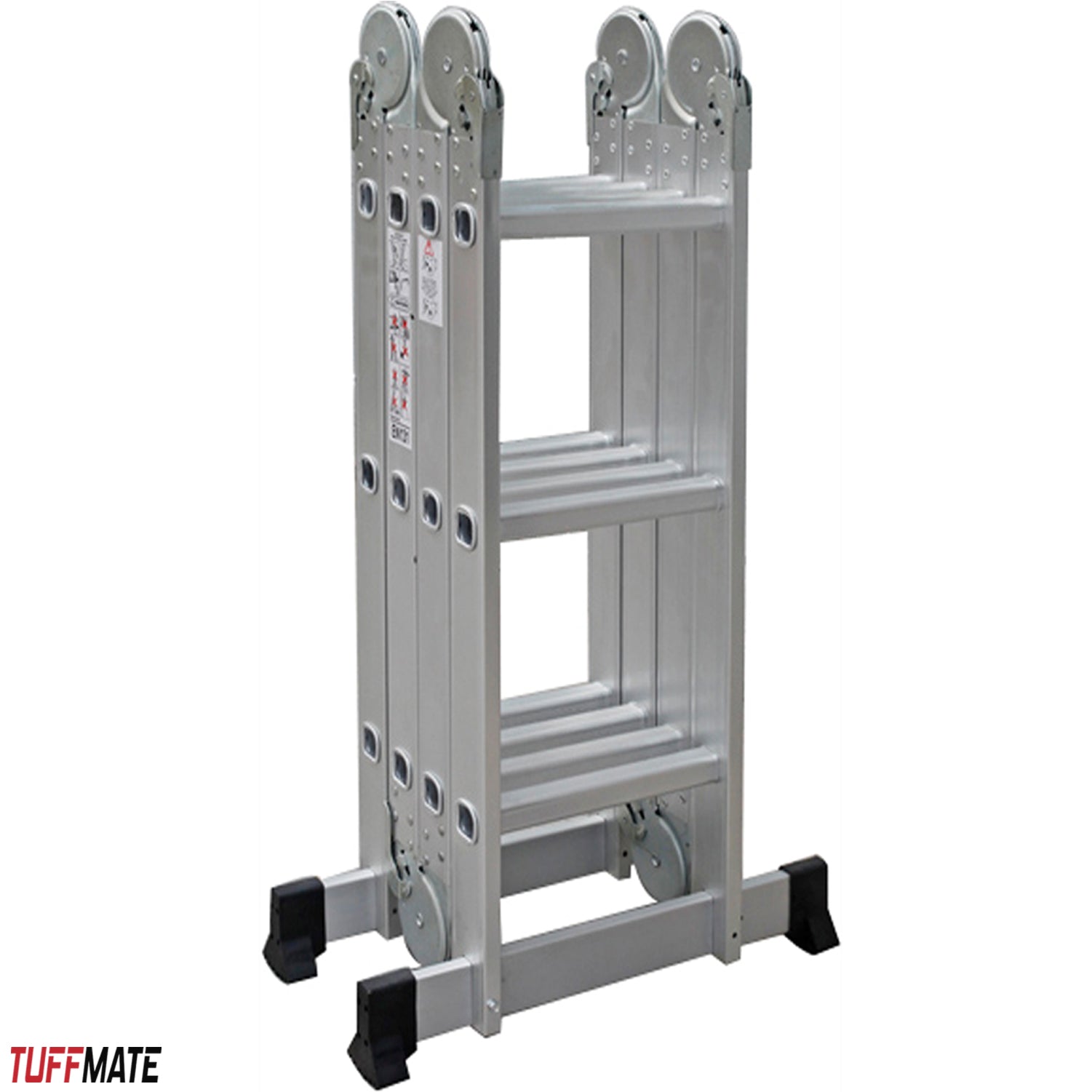 Combination Ladder 4.7m - 14 in 1 Multi Position Aluminium Folding Scaffold TUFFMATE