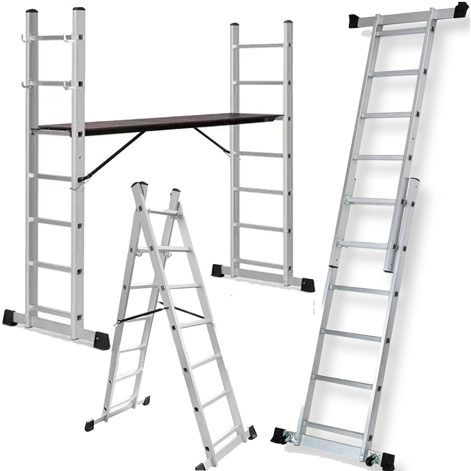 TUFFMATE Multipurpose Aluminium Scaffolding Platform Ladder