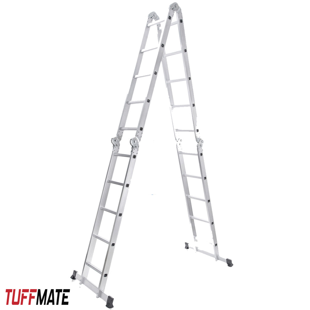 Multi Purpose Aluminium Folding Combination Ladder 5.8m 14 in 1 TUFFMATE